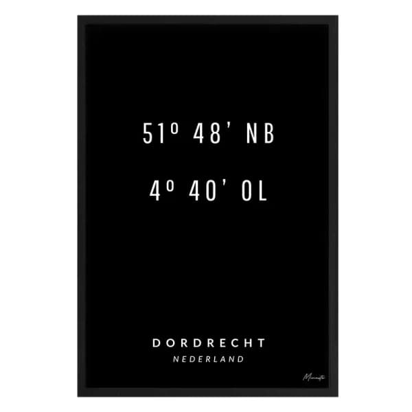 Coördinaten Dordrecht