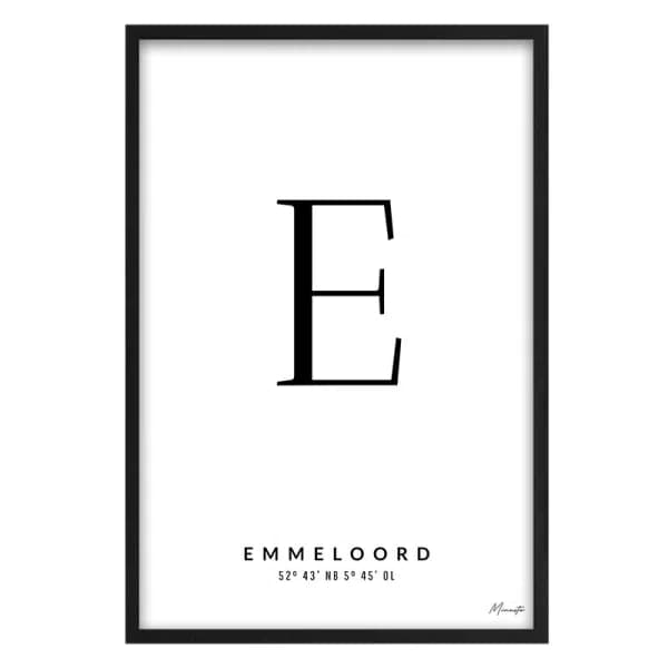 Letter E Emmeloord