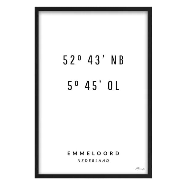 Coördinaten Emmeloord