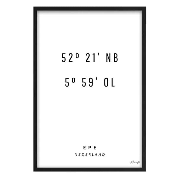 Coördinaten Epe