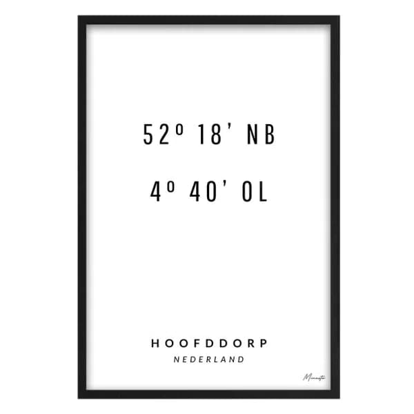 Coördinaten Hoofddorp
