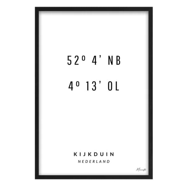 Coördinaten Kijkduin