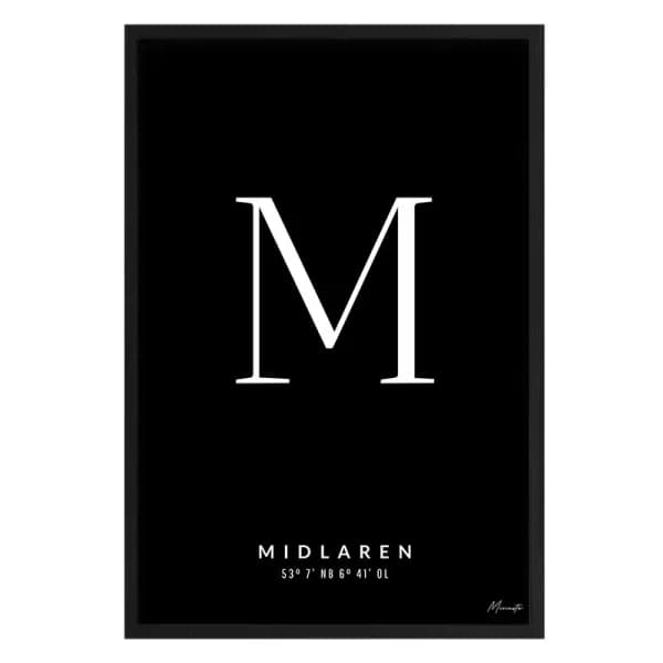Letter M Midlaren