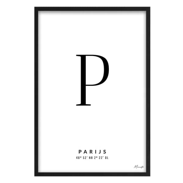 Letter P Parijs