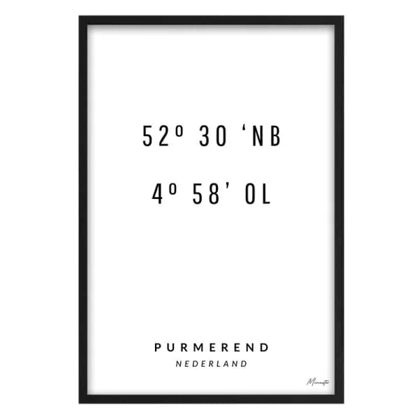 Coördinaten Purmerend