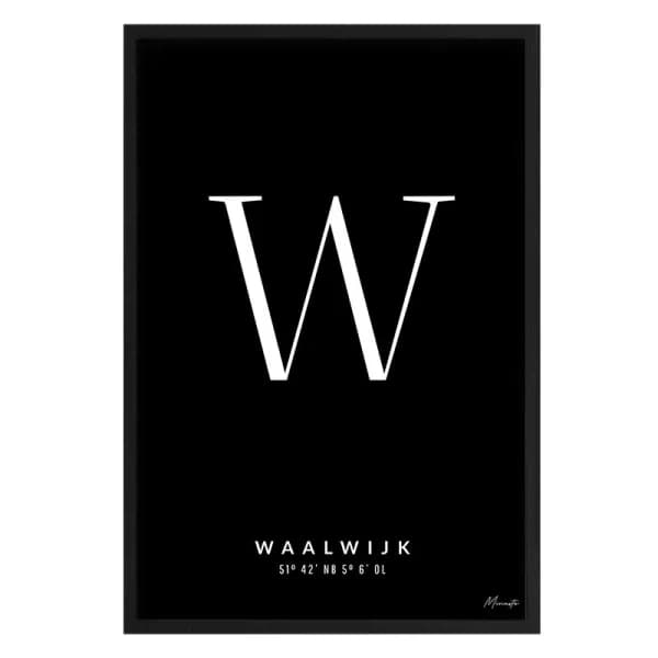 Letter W Waalwijk