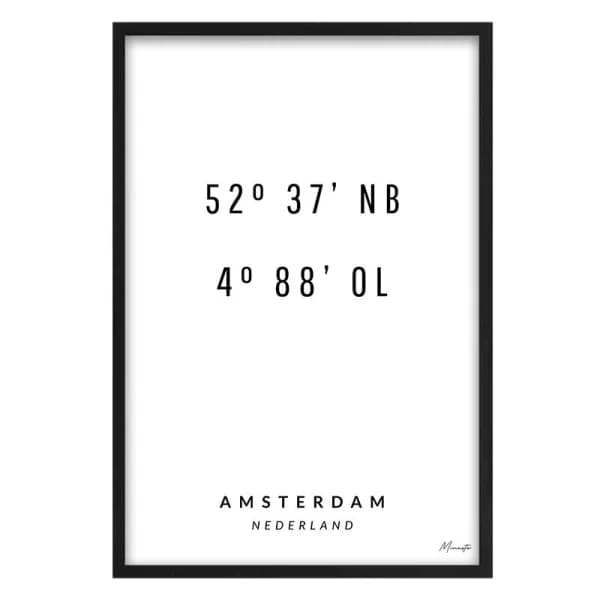 Coördinaten Amsterdam