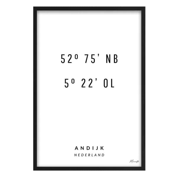 Coördinaten Andijk