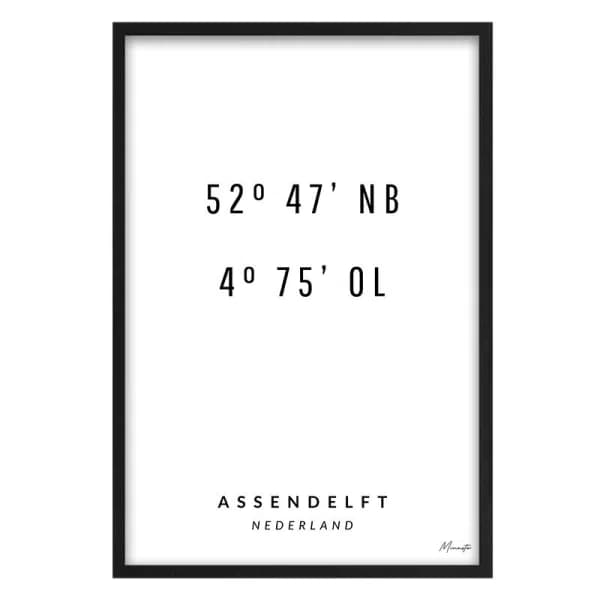 Coördinaten Assendelft