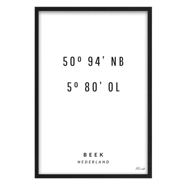 Coördinaten Beek