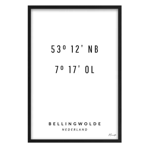 Coördinaten Bellingwolde
