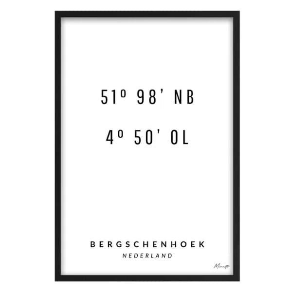 Coördinaten Bergschenhoek
