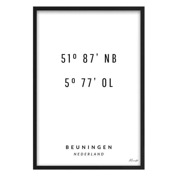 Coördinaten Beuningen