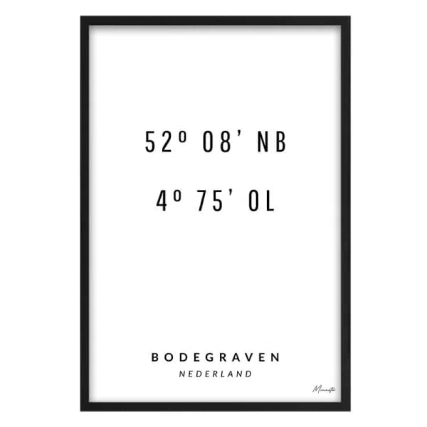 Coördinaten Bodegraven
