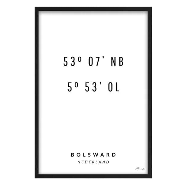 Coördinaten Bolsward