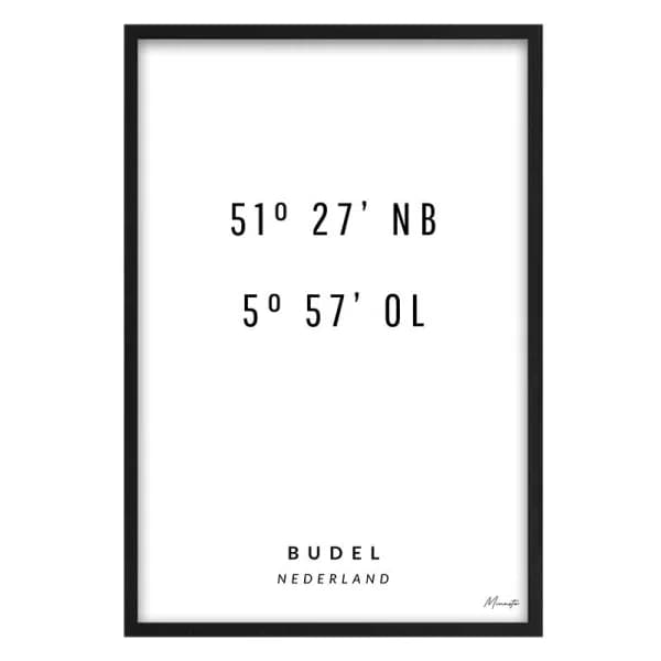 Coördinaten Budel