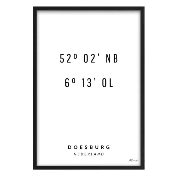 Coördinaten Doesburg