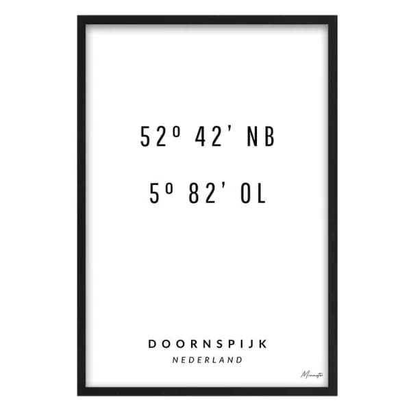 Coördinaten Doornspijk
