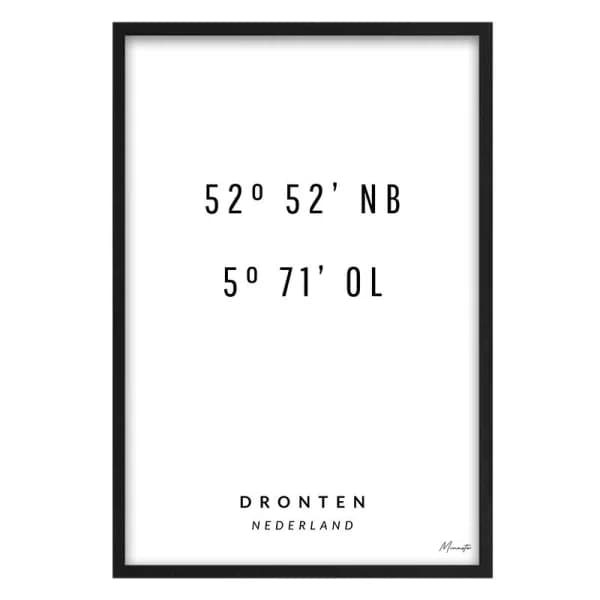 Coördinaten Dronten
