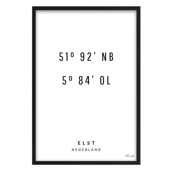 Coördinaten Elst