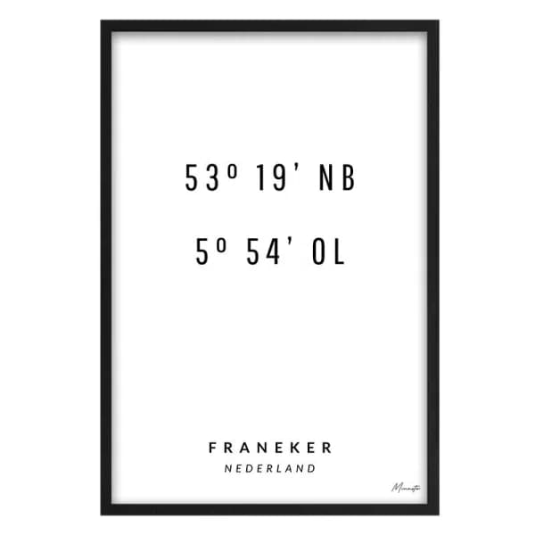 Coördinaten Franeker