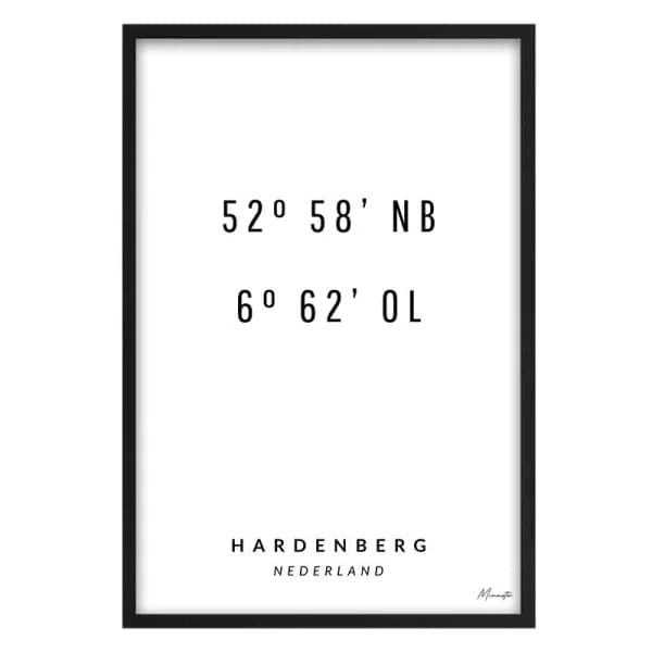 Coördinaten Hardenberg