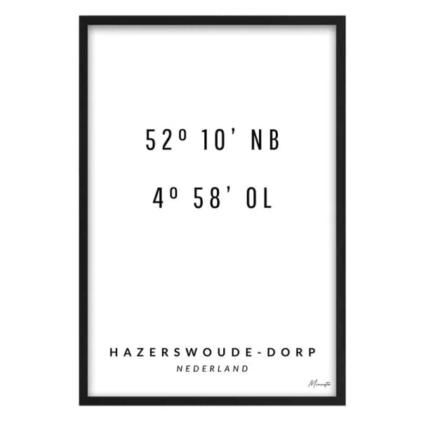 Coördinaten Hazerswoude-Dorp
