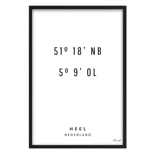Coördinaten Heel