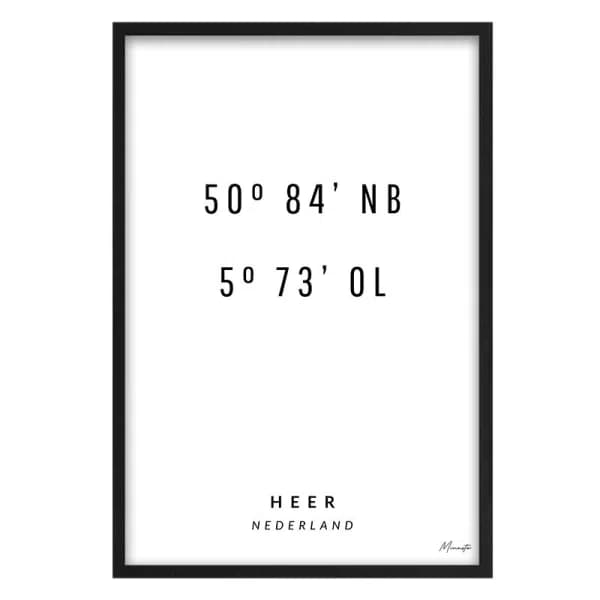 Coördinaten Heer