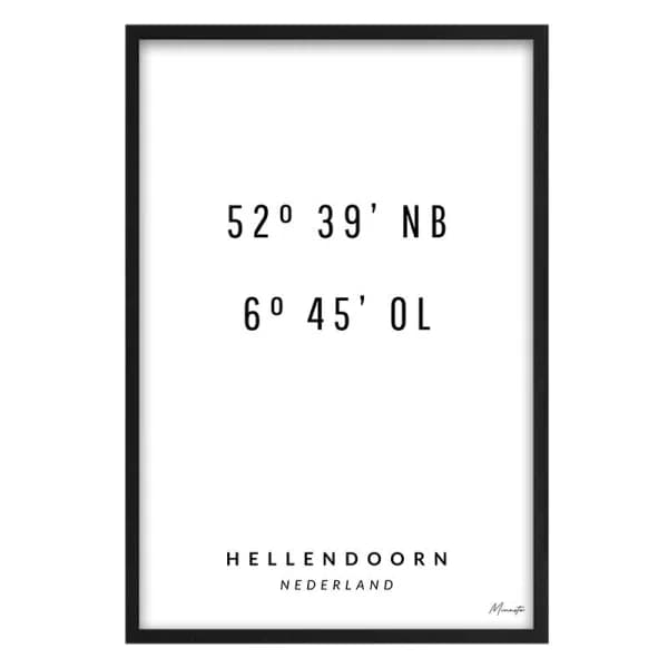Coördinaten Hellendoorn