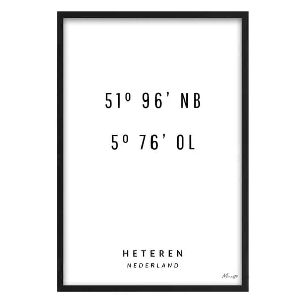 Coördinaten Heteren