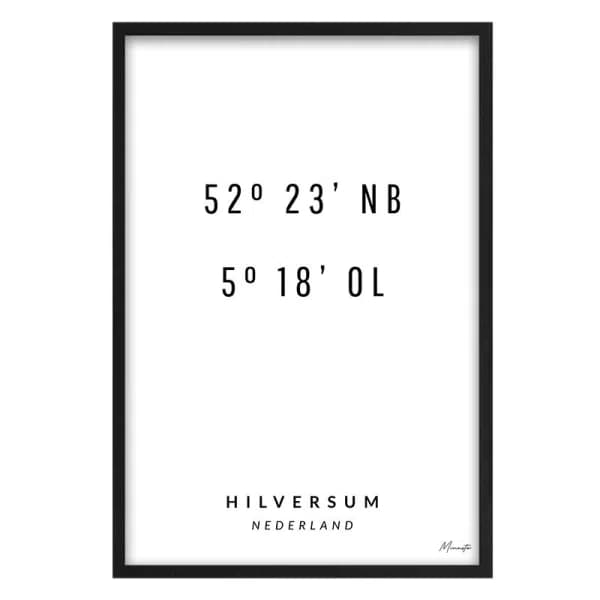Coördinaten Hilversum