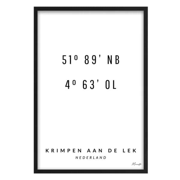 Coördinaten Krimpen aan de Lek