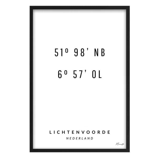 Coördinaten Lichtenvoorde