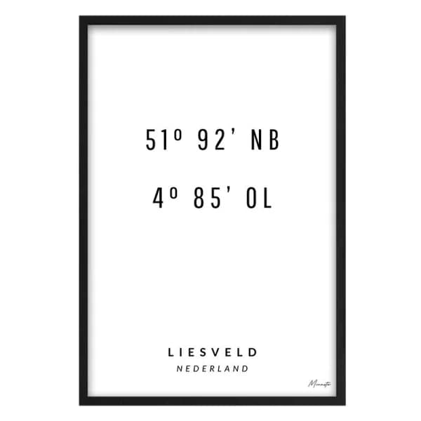 Coördinaten Liesveld