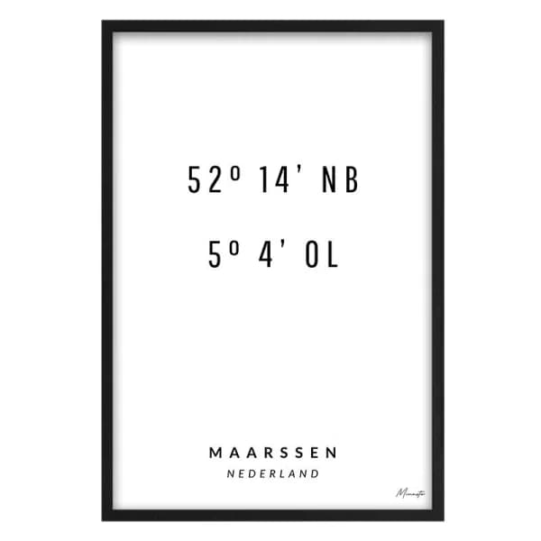 Coördinaten Maarssen