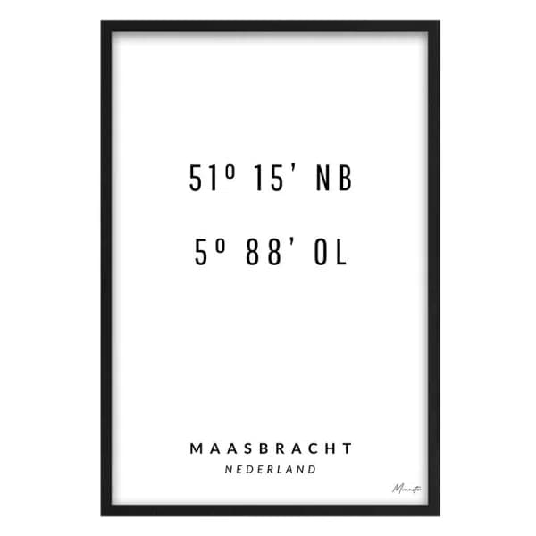 Coördinaten Maasbracht