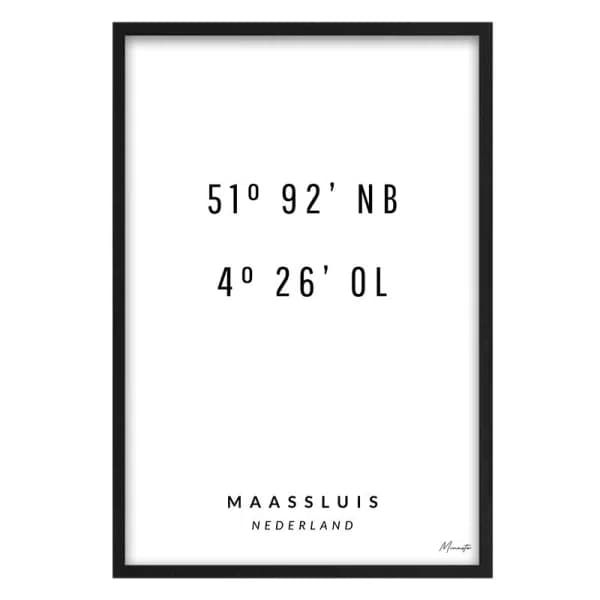 Coördinaten Maassluis