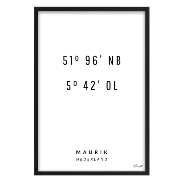 Coördinaten Maurik