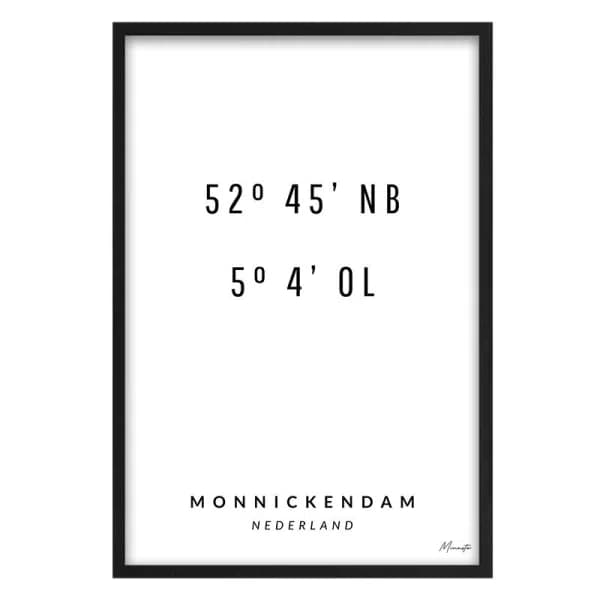 Coördinaten Monnickendam