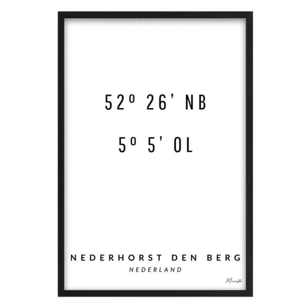 Coördinaten Nederhorst den Berg