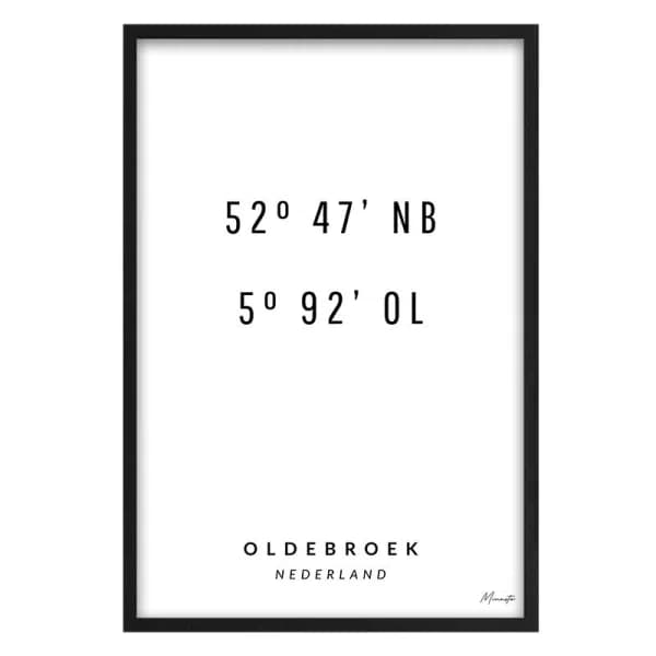 Coördinaten Oldebroek