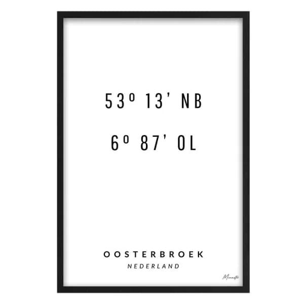 Coördinaten Oosterbroek