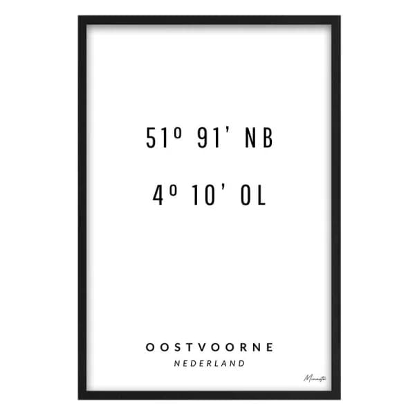 Coördinaten Oostvoorne