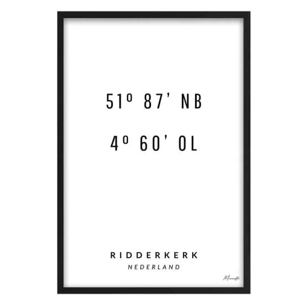 Coördinaten Ridderkerk