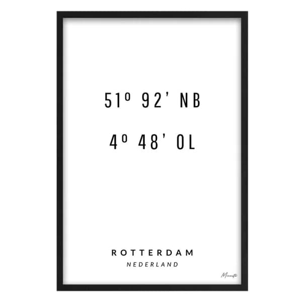 Coördinaten Rotterdam