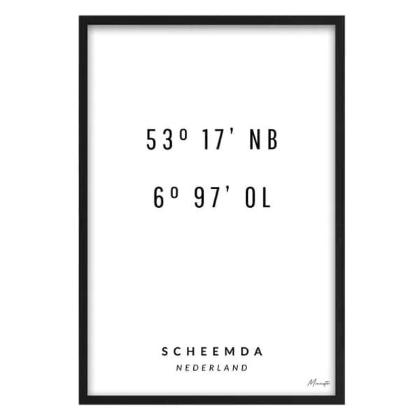 Coördinaten Scheemda