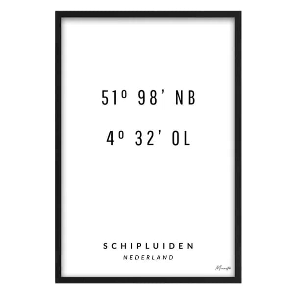 Coördinaten Schipluiden