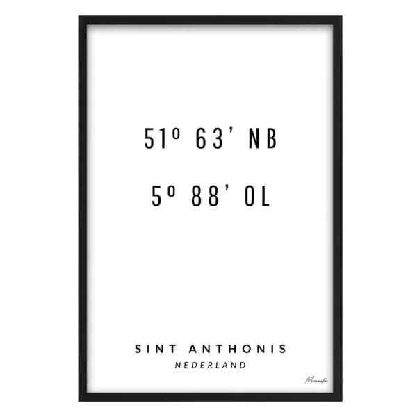Coördinaten Sint Anthonis