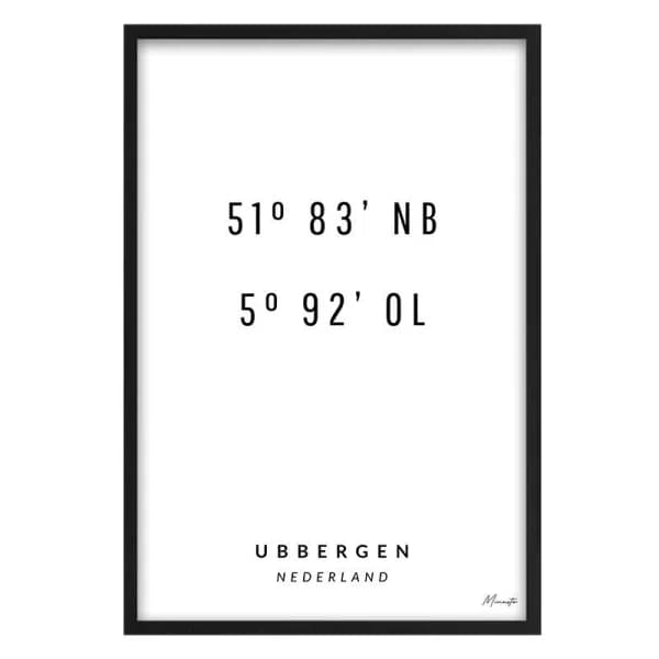 Coördinaten Ubbergen
